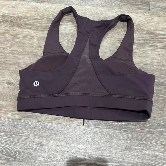 Lululemon Athletica Purple Plum Sports Bra Size 6 - Picture 2 of 3